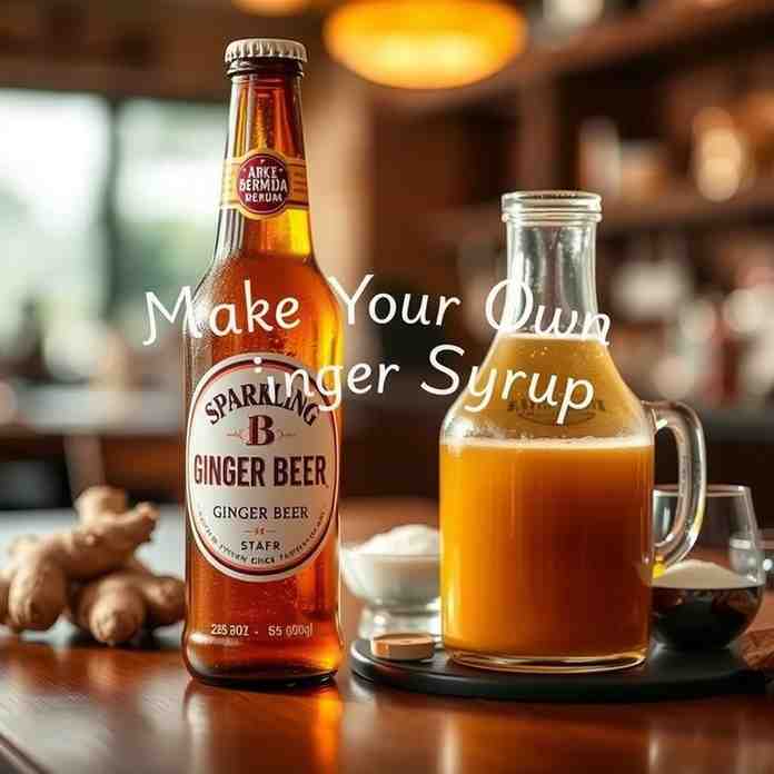 Sparkling Bermuda Ginger Beer - Make Your Own Ginger Syrup